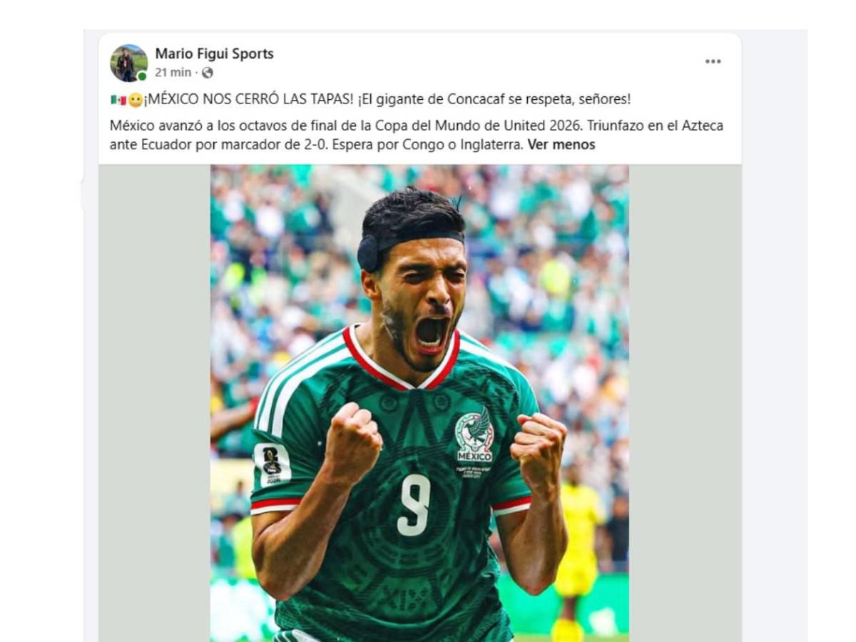 México sueña con la Copa del Mundo, queja de Faitelson y recuerdan a Honduras