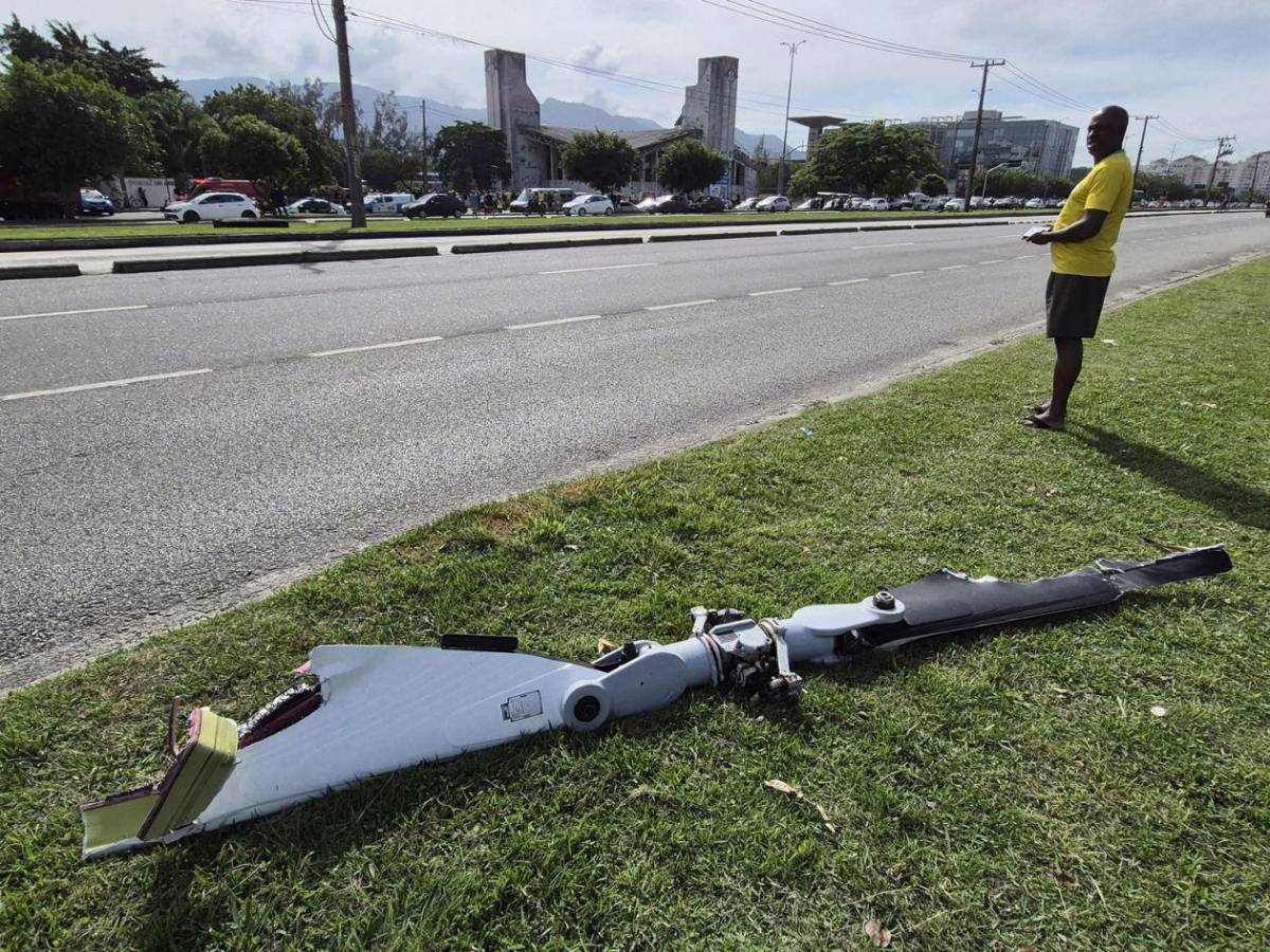 Imágenes: zona de desastre un día después del choque de dos helicópteros en Brasil