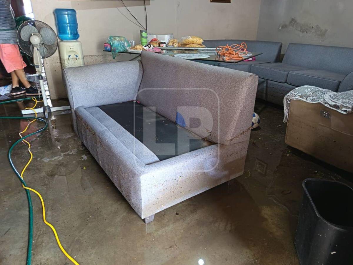 Tormenta inundó más de 150 viviendas en el barrio Cabañas de San Pedro Sula