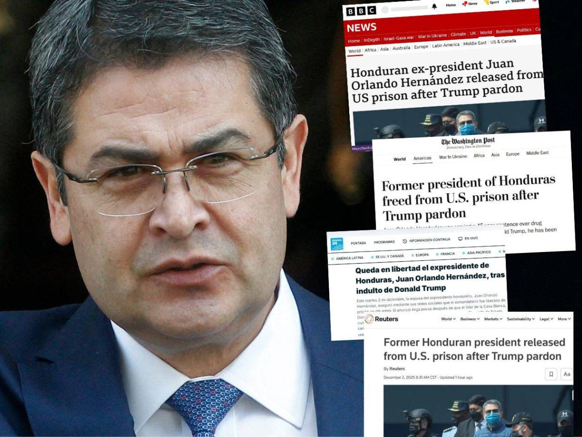 Así narra la prensa mundial la inesperada salida de prisión de Juan Orlando Hernández