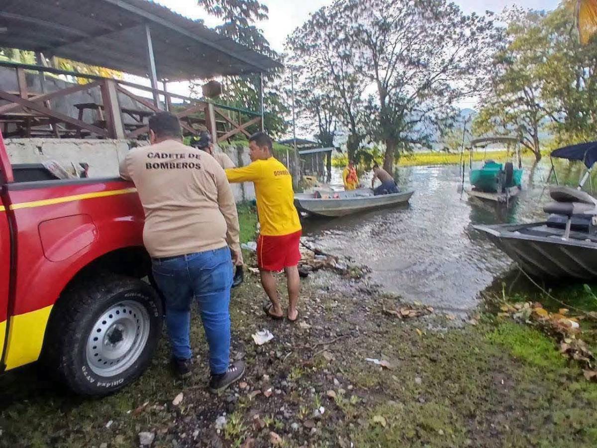 Tres hondureños y un nicaragüense desaparecen en el Lago de Yojoa