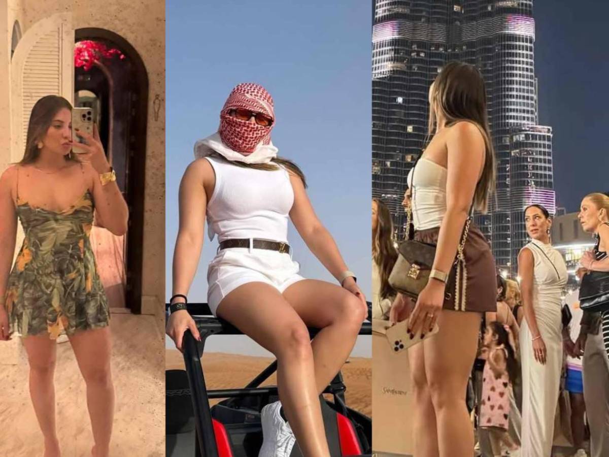 Fotos: Esposa de futbolista hondureño sorprende en Dubái