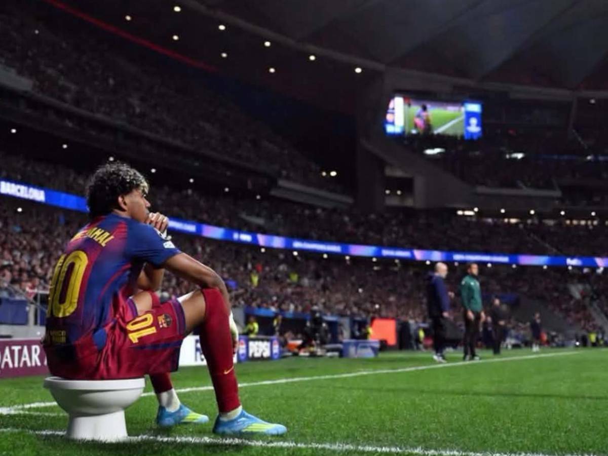 Lamine Yamal sufre: Es tendencia por su imagen ante Atlético por la Champions