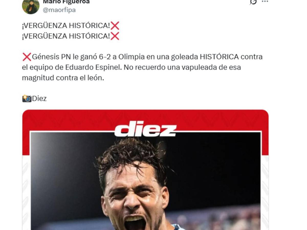 Indignación, sorpresa y señalan al culpable tras vapuleada histórica al Olimpia