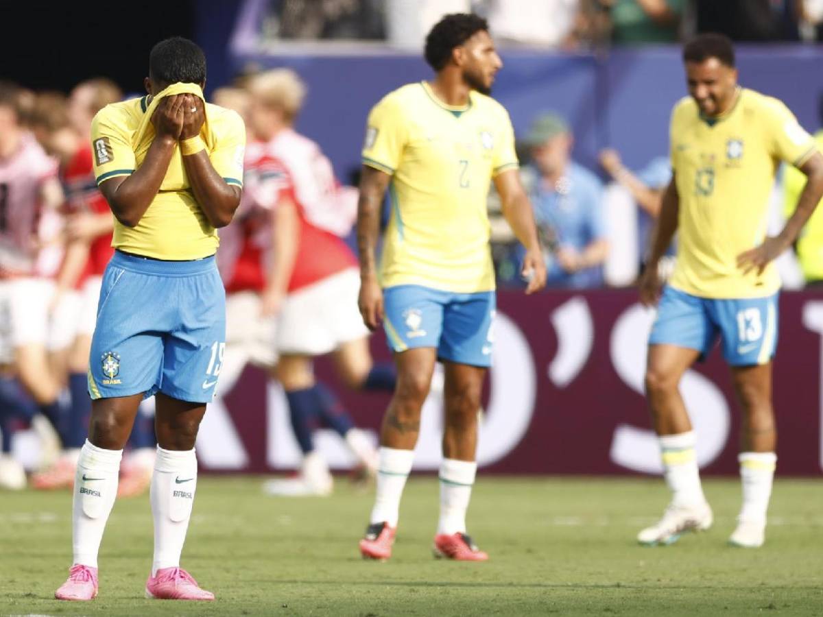Brasil destrozado por Haaland, desgarrador llanto de Neymar y Vinicius encaró al árbitro