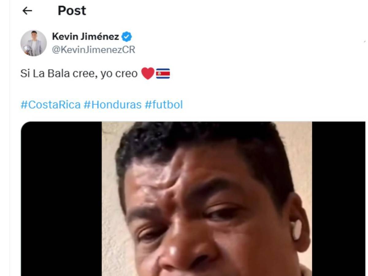 Honduras - Costa Rica: Plan de los ticos, preocupación y mofa de personaje