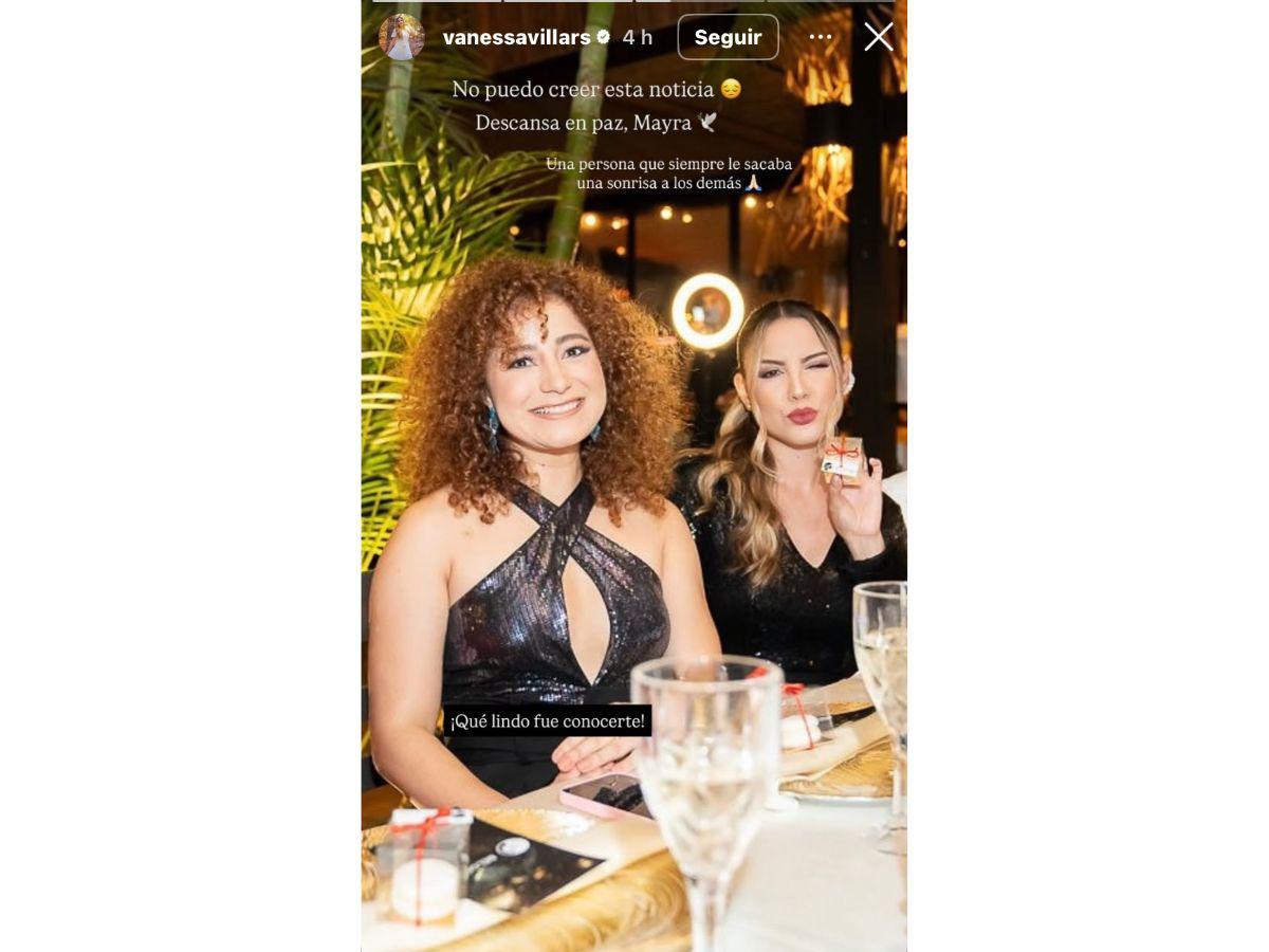 Entre lágrimas y lamento: así reaccionaron los famosos hondureños a la muerte de Mayra Tercero