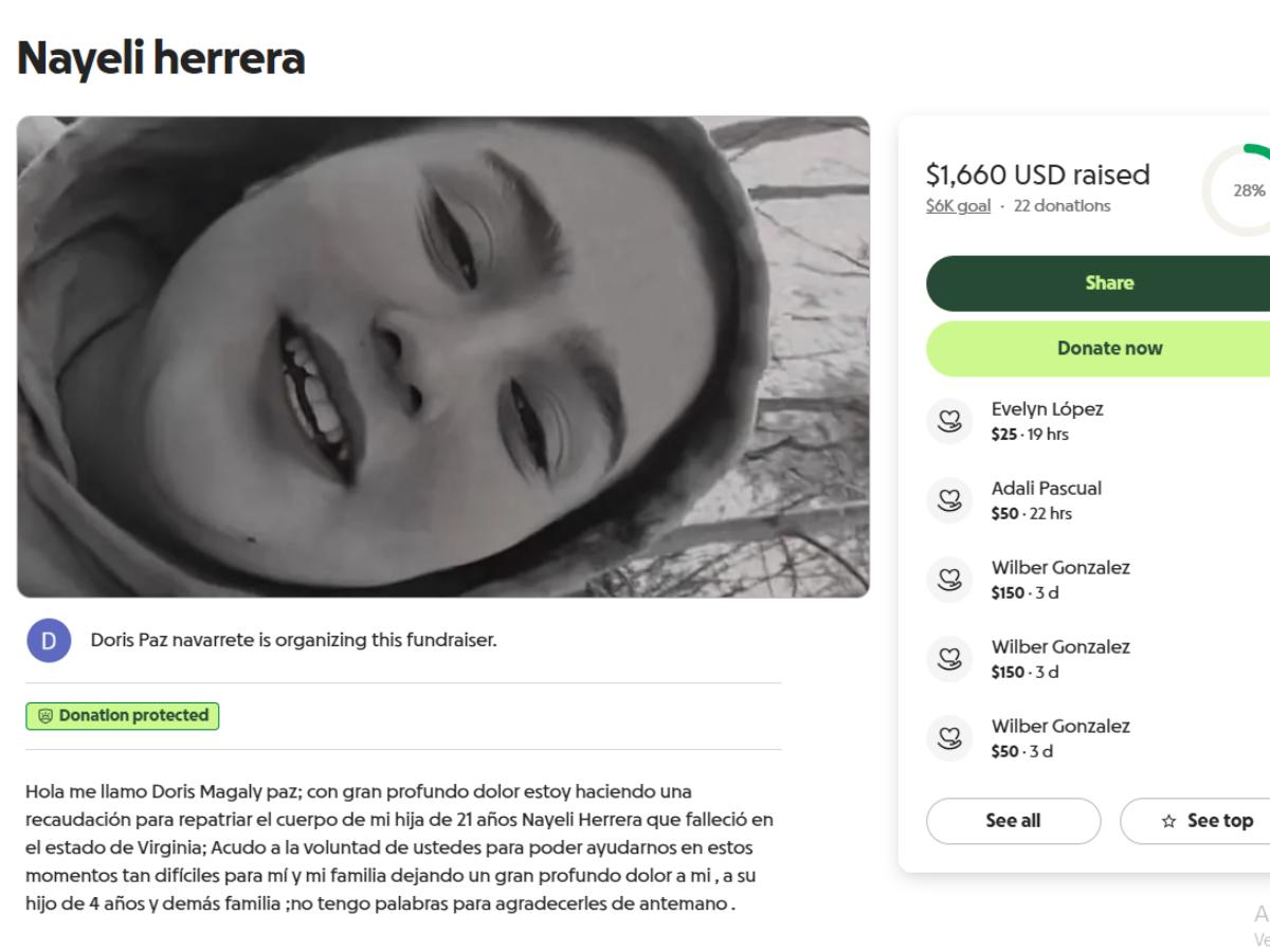 Hondureña desaparecida es hallada sin vida en río de Virginia