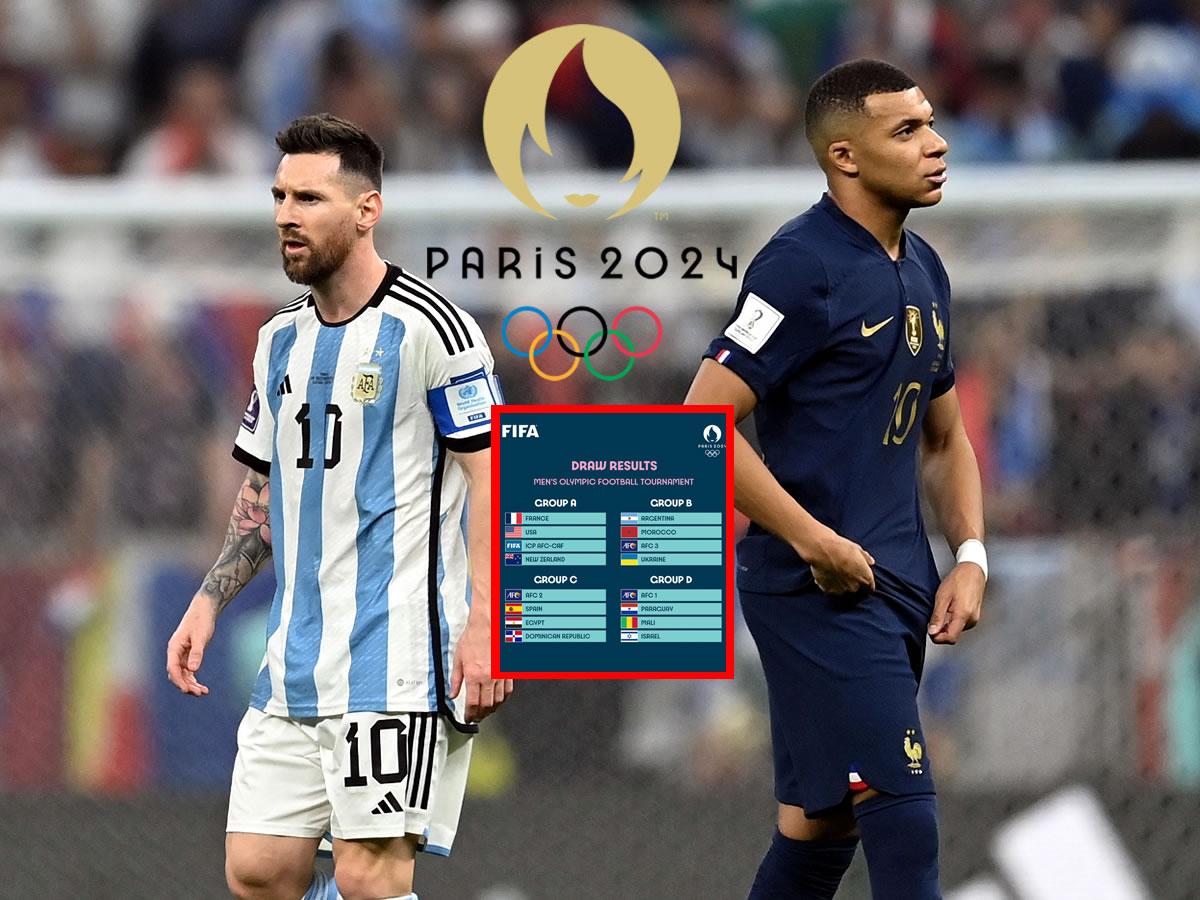 ¿Venganza del Mundial? Definidos grupos de fútbol masculino de Juegos Olímpicos 2024