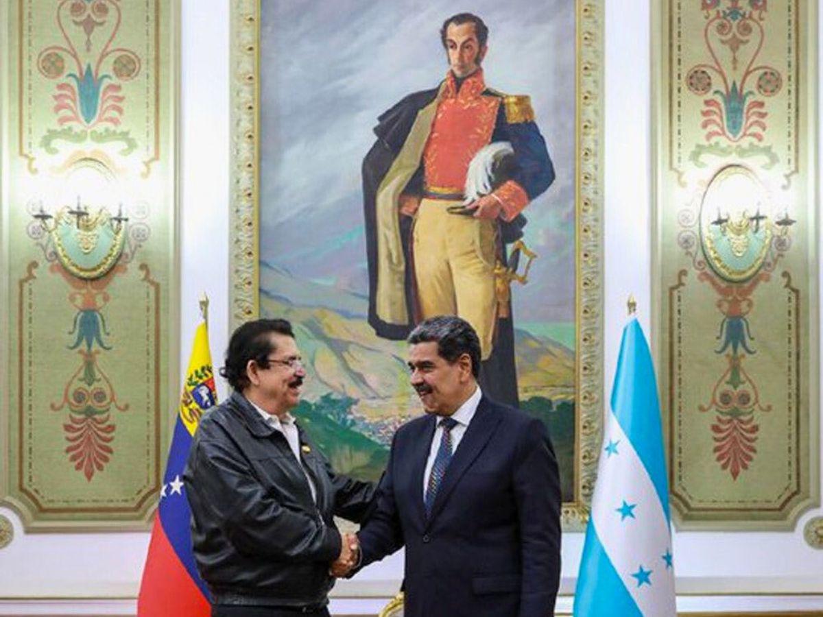 Los temas que abordaron “Mel” Zelaya y Maduro en reunión