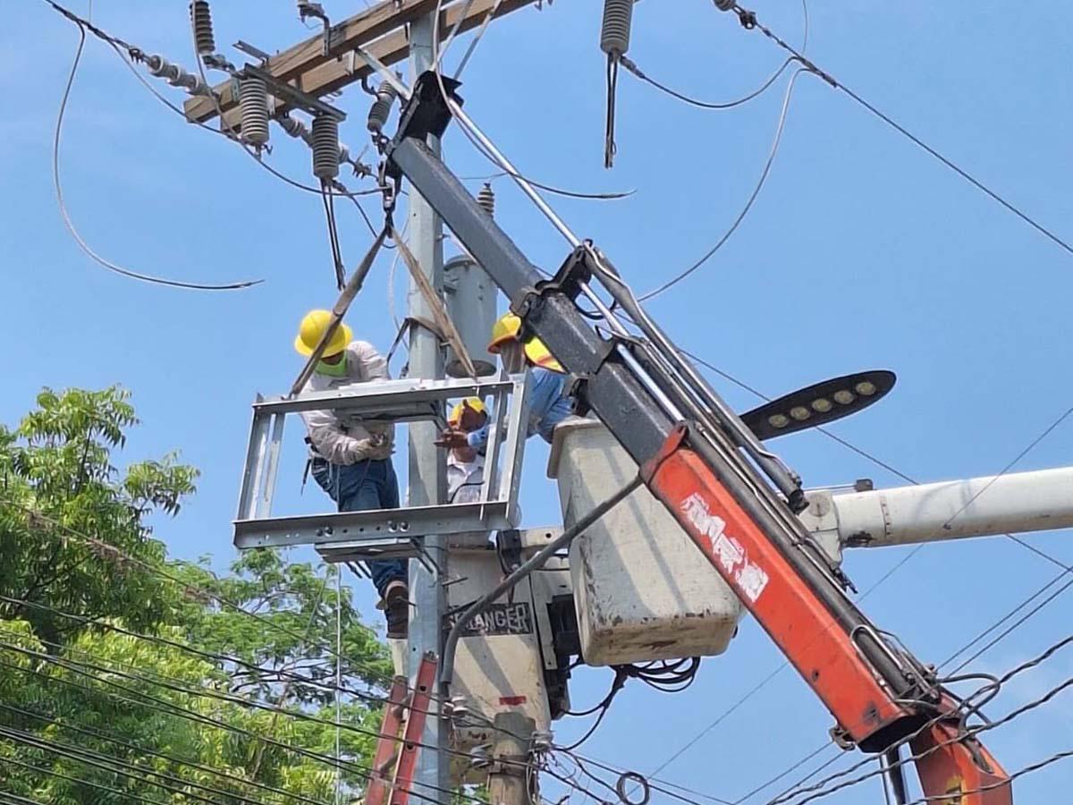 Cortes de energía este jueves 10 de septiembre en Tegucigalpa, Choloma, Tela y Valle