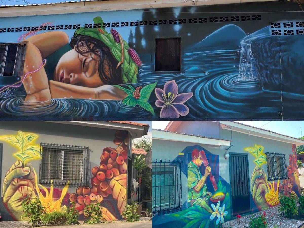 ¡Vaya por su foto! 30 coloridos y creativos murales embellecen San Francisco de Yojoa