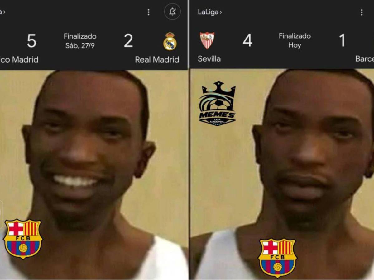 Lewandowski se lleva las burlas: los memes de la derrota del Barcelona ante Sevilla