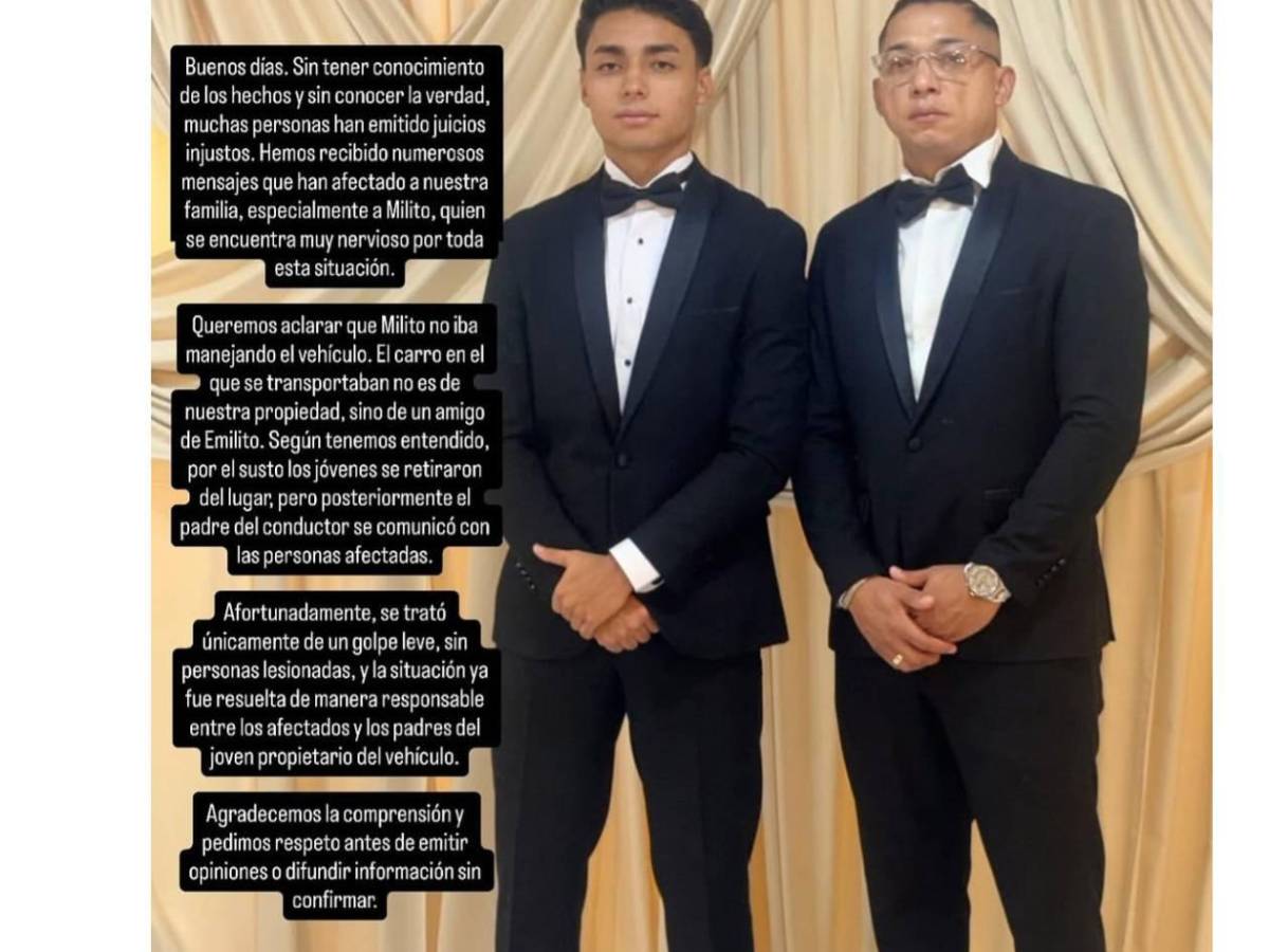 Esposa de Emilio Izaguirre sale en defensa de su hijo y expone mensajes tras polémica