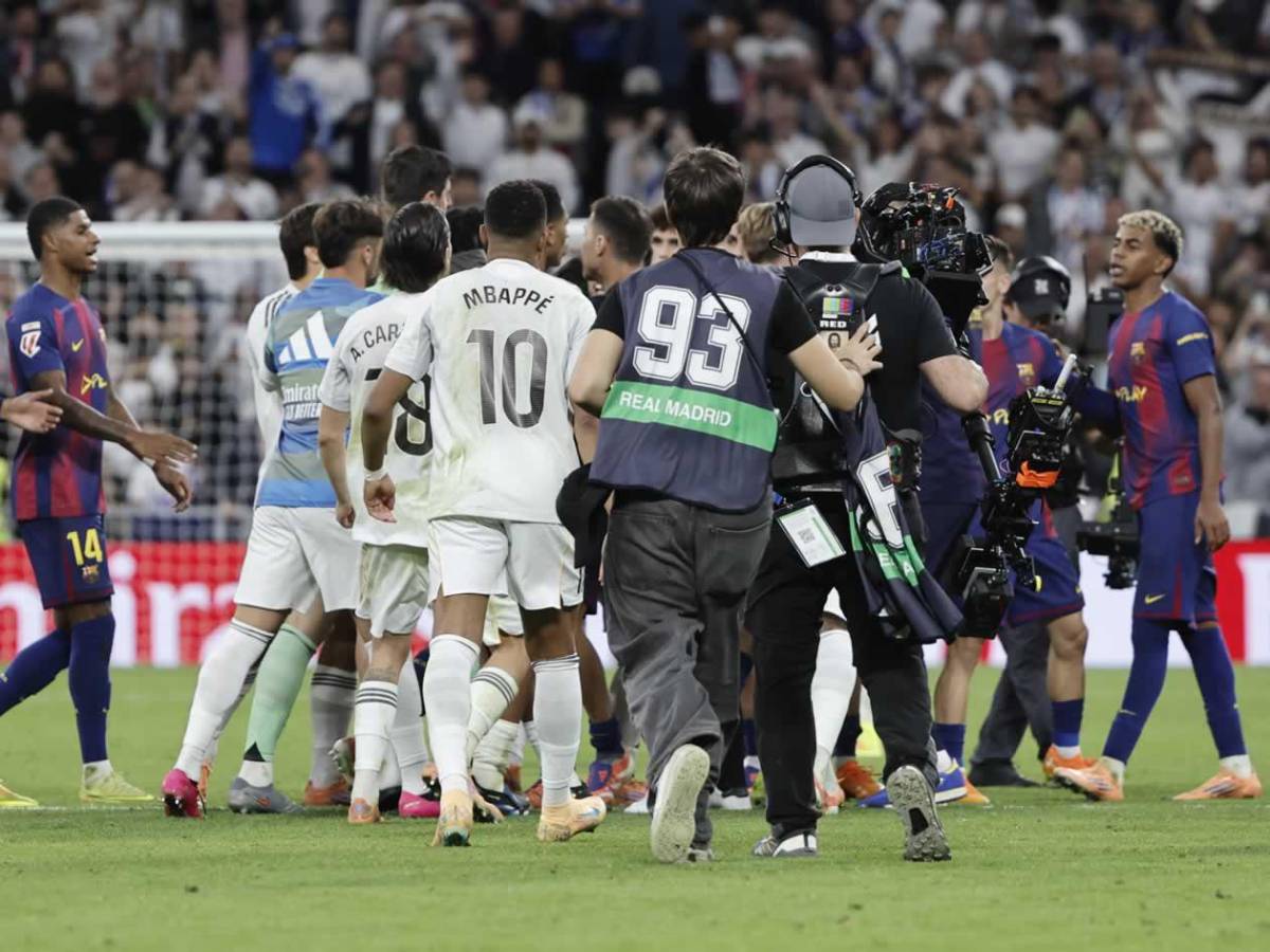 Real Madrid festeja, bronca, Lamine invita a pelear a Courtois y Vinicius hace arder al Barcelona