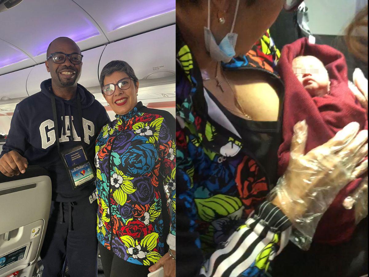 ¡HÉROE! Doctor hondureño asiste milagroso parto en vuelo de Honduras a Miami