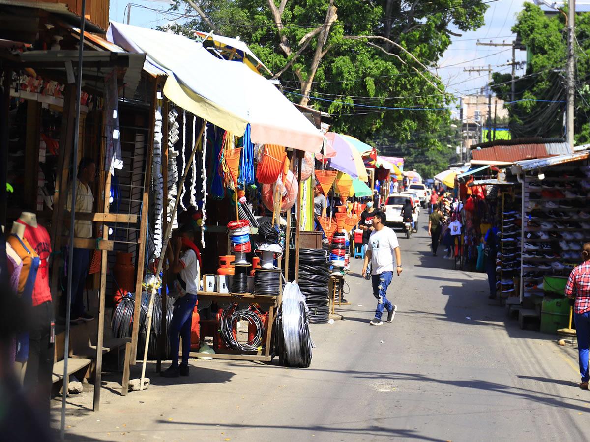 Vendedores en San Pedro Sula.