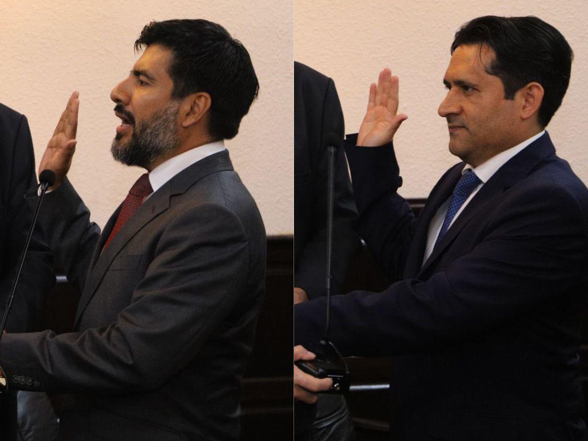 Johel Zelaya y Mario Morazán fueron juramentados.