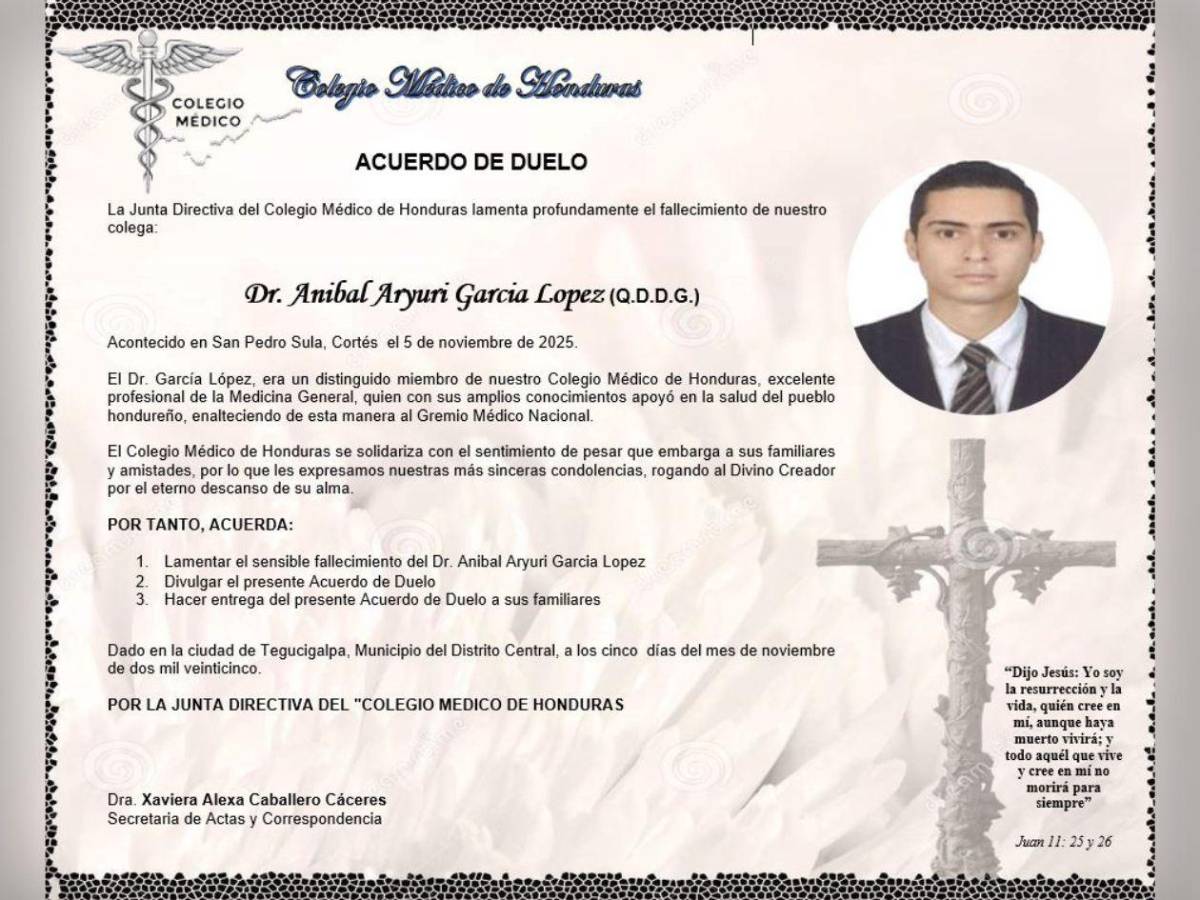 Fue un héroe en la pandemia: Consternación por muerte de médico hondureño