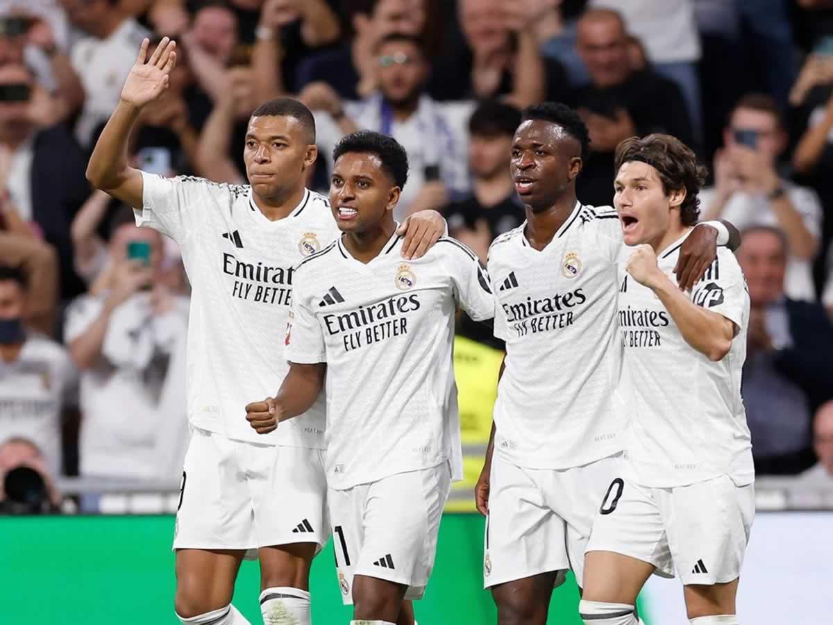 Real Madrid remonta y golea al Espanyol con un gran Vinicius y Mbappé vuelve a marcar