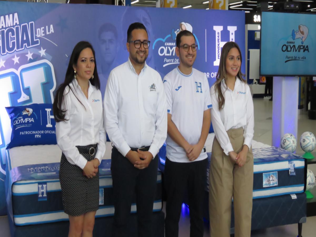 Diunsa presentó la Cama Oficial de la H, junto a Grupo Diveco, que combina confort y pasión por el fútbol