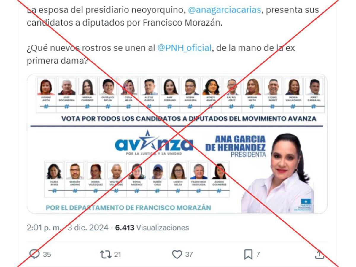 Captura de pantalla a una publicación de X hecha el 3 de diciembre.