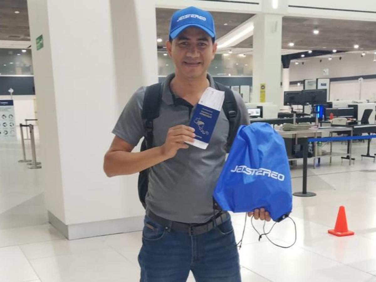 Para Eber Luque este viaje a París fue toda una aventura de principio a fin. Hasta ese día, nunca antes había viajado en avión y lo hizo a lo grande.