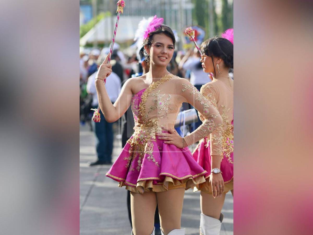 Bellas palillonas, protagonistas de los desfiles en Honduras