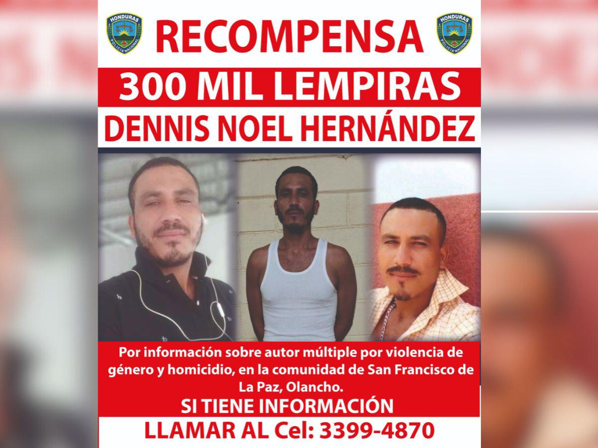 ¿Quién es Dennis Noel Hernández, el hombre por el que ofrecen L300,000?