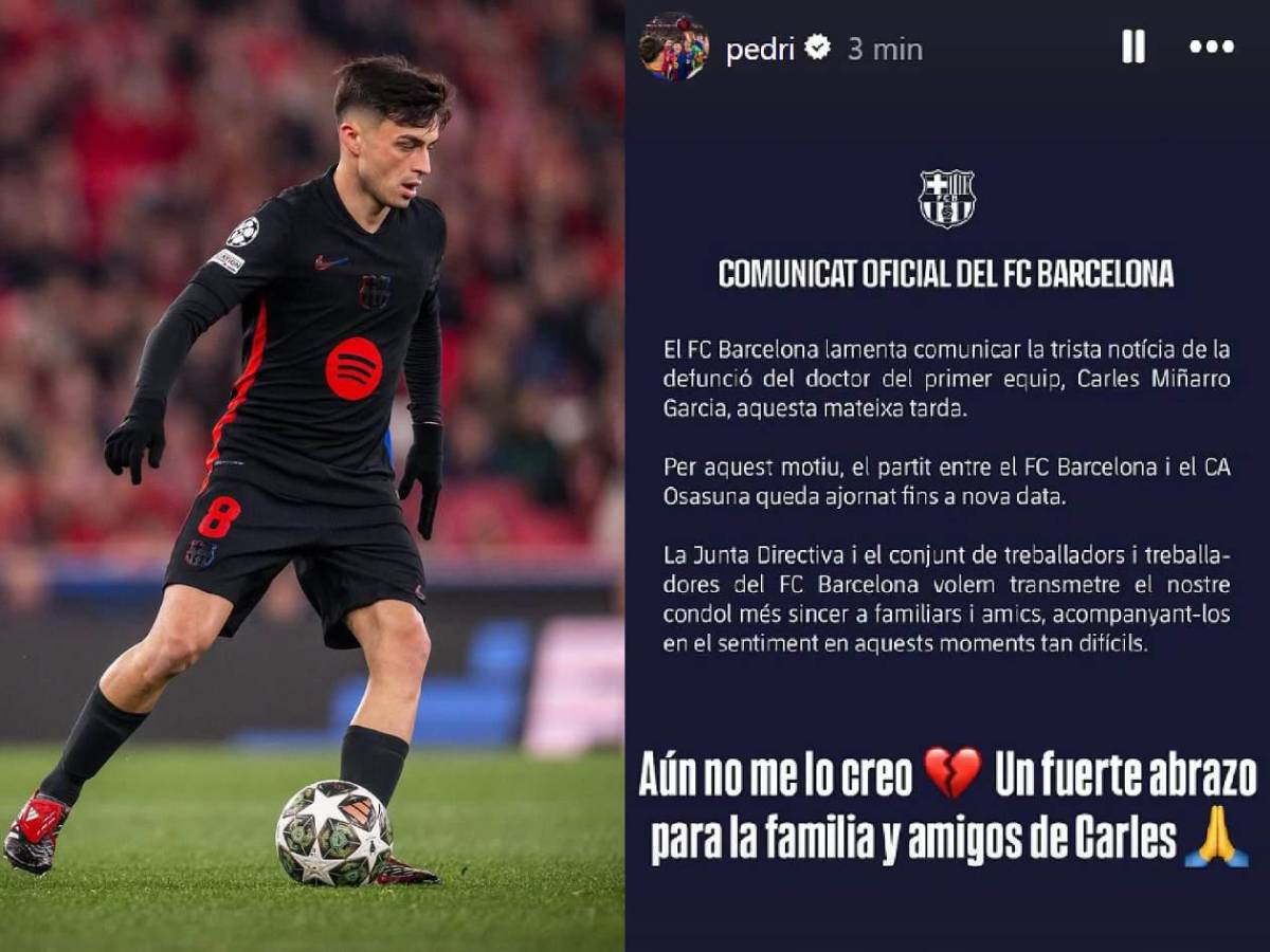 Barcelona de luto: muere miembro del staff antes de partido en LaLiga