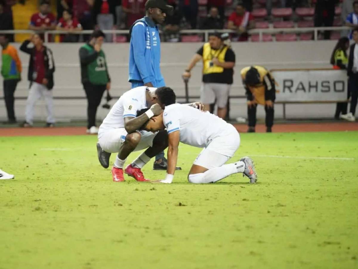 Honduras, afuera del Mundial: decepción, llanto de Rueda y bronca en Costa Rica