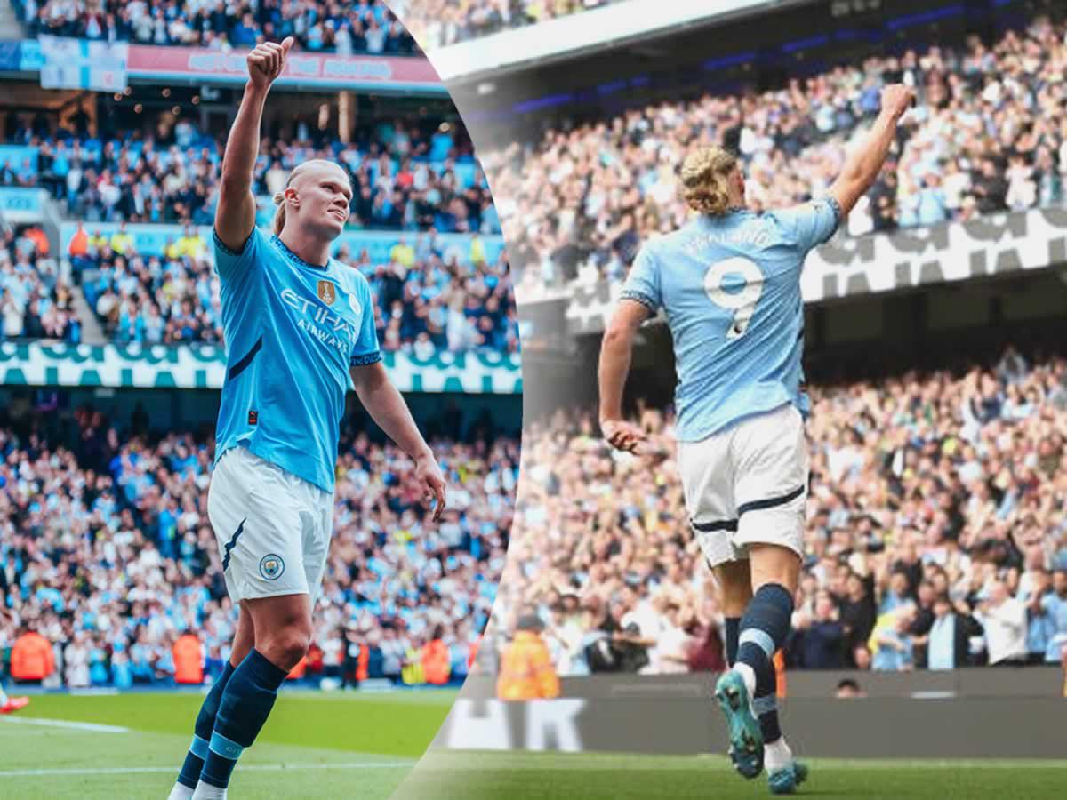 Haaland enrachado: doblete del noruego para remontada del City y suma otro récord