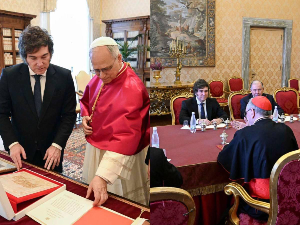 León XIV y Javier Milei tienen su primer encuentro oficial en El Vaticano