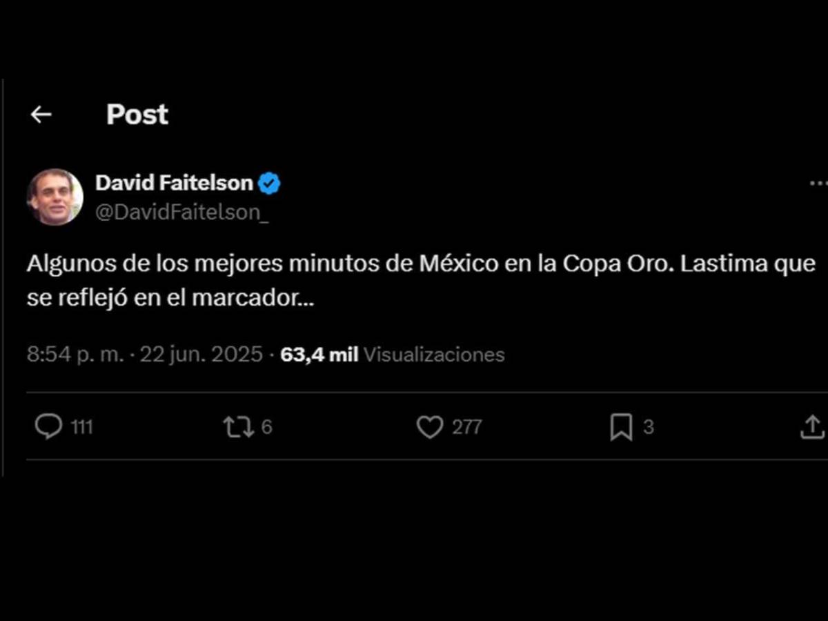 Reacción de prensa de México por empate y dardo a Costa Rica: lo que dijo Faitelson