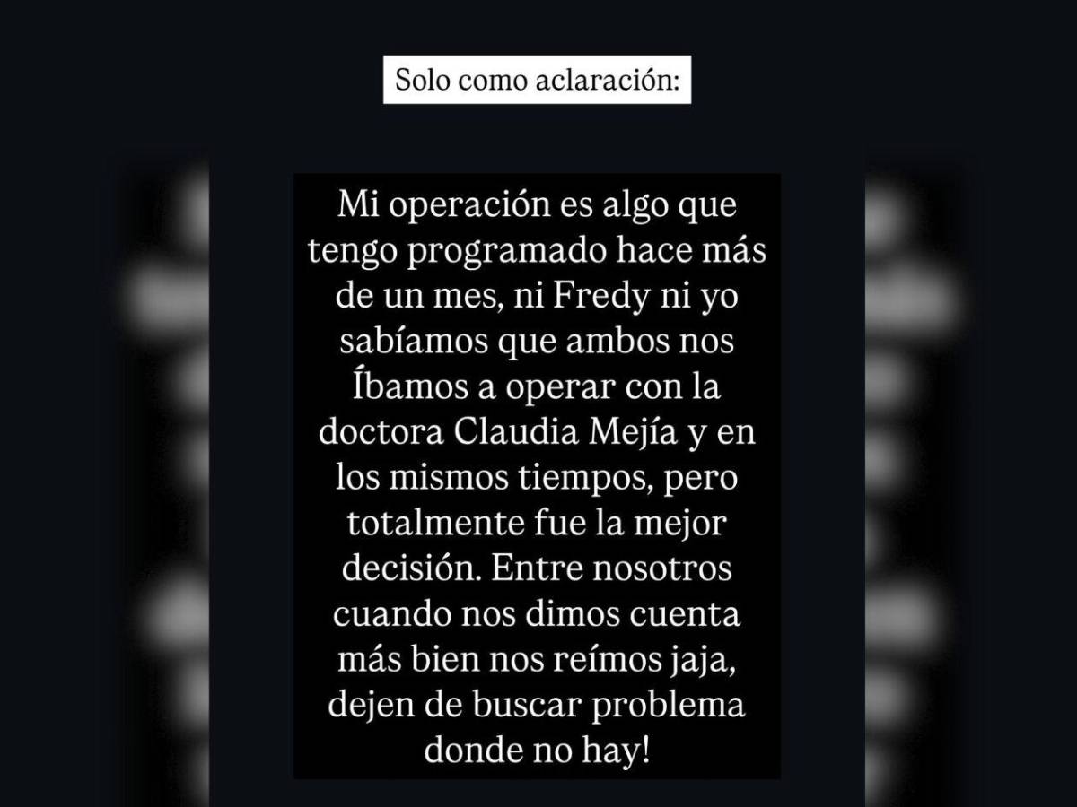 Expareja de la Bicha Catracha se somete a cirugía estética 360