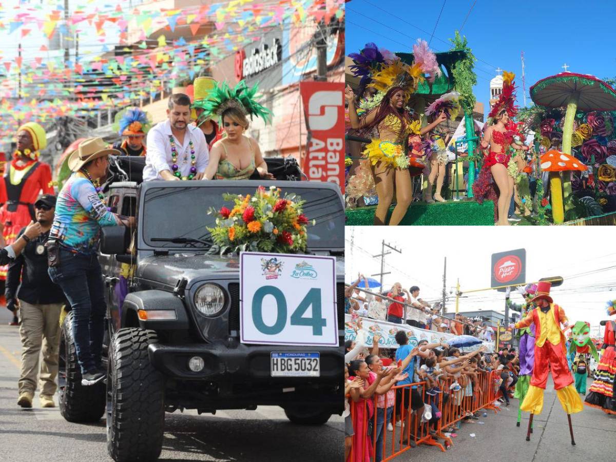 Ceibeños vibran con su desfile de carrozas y Gran Carnaval