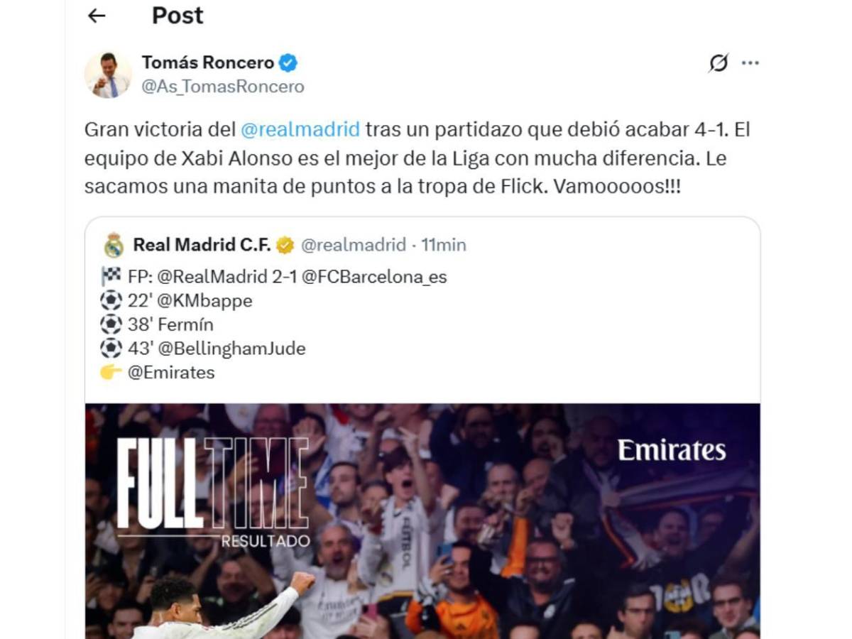 Real Madrid se burla; hondureña causa revuelo, dos señalados y Cristóbal Soria sorprende