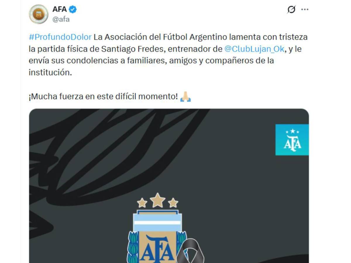 Impactante: Declaran muerte cerebral a entrenador Santiago Fredes; dejó su último mensaje