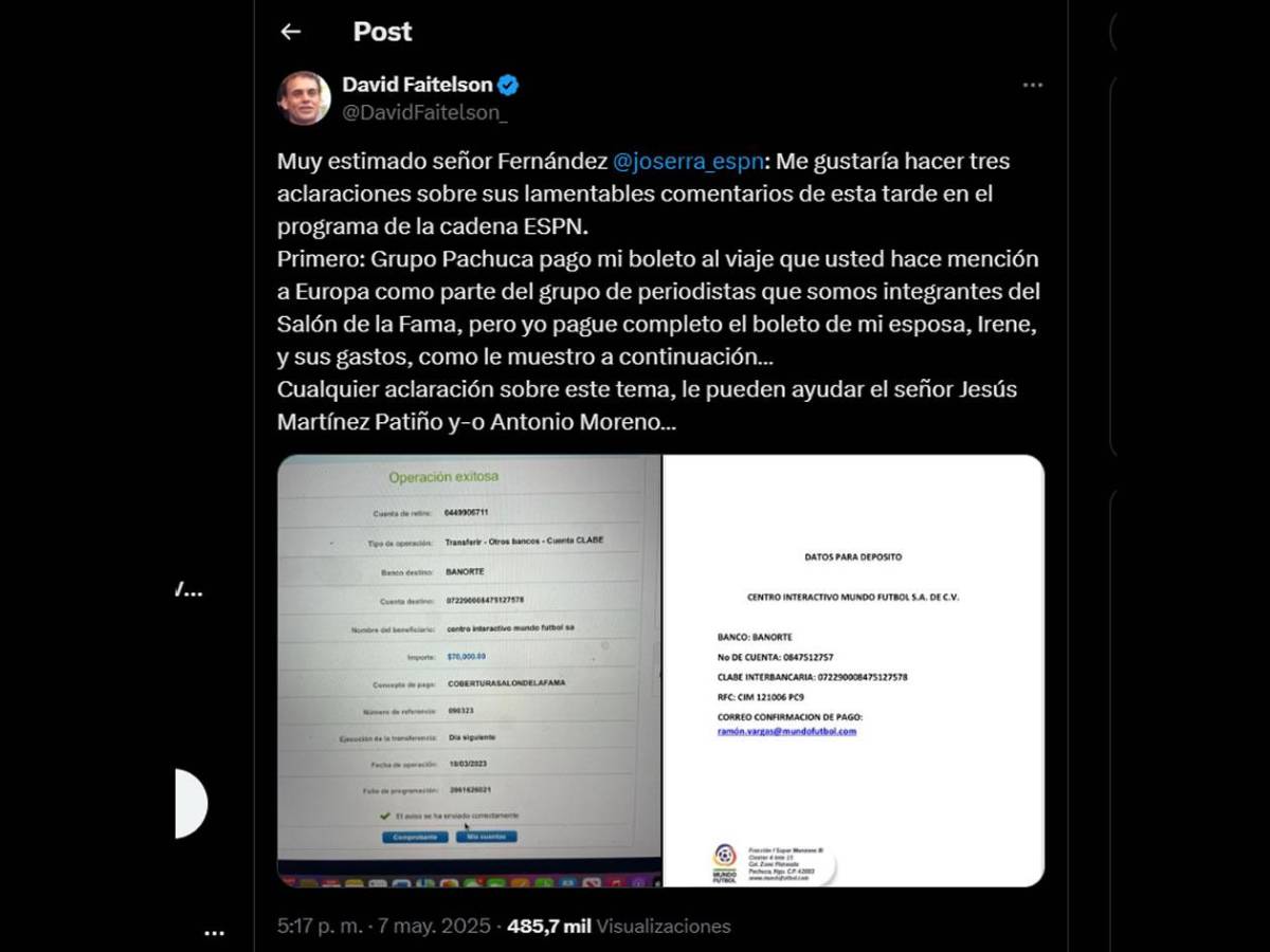Faitelson destapa problemas de adicción de José Ramón, quien lo llamó sicario
