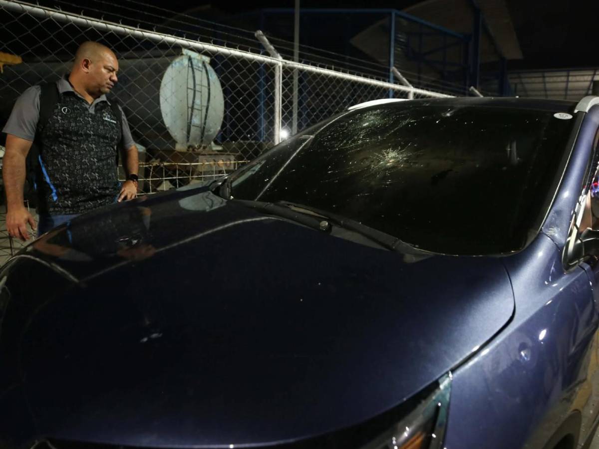 Said Martínez, víctima de los disturbios entre las barras de Motagua y Olimpia