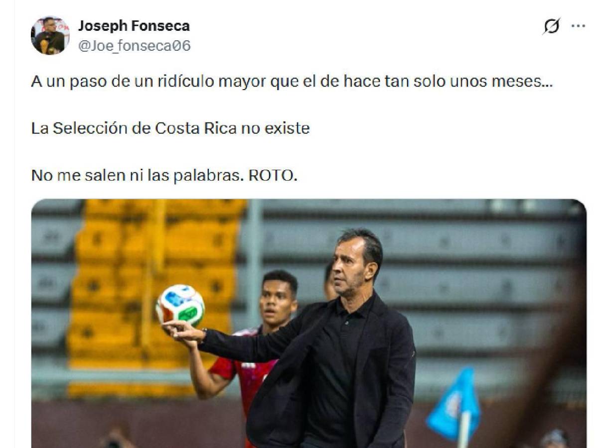 Costa Rica vuelve a quedar en ridículo y apunta al descenso: señalan a Honduras