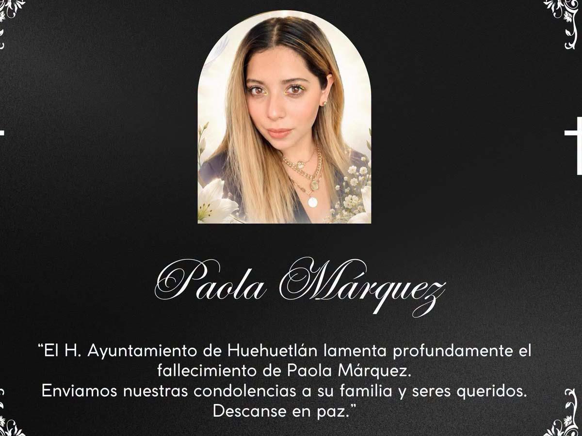 Conmoción en redes sociales por muerte de la influencer Paola Márquez