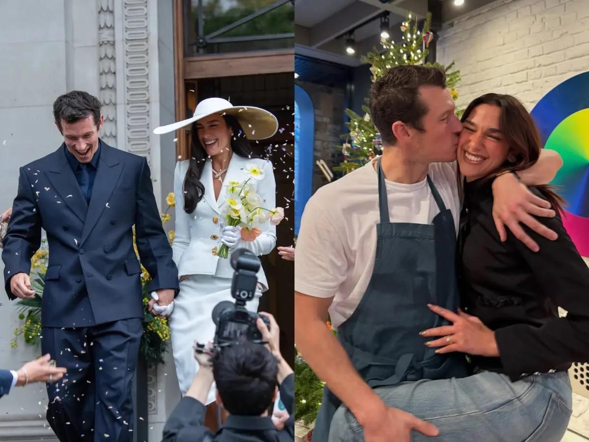 Callum Turner lloró durante su boda civil con Dua Lipa