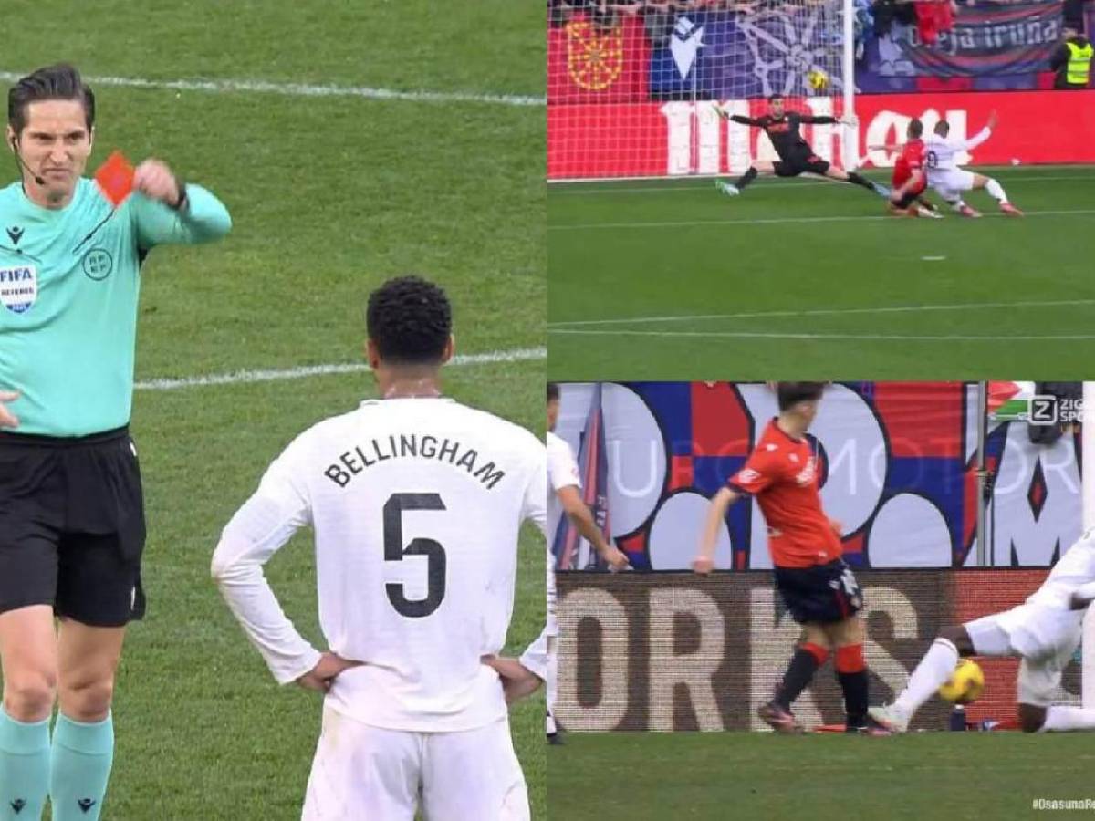Real Madrid se enfadó: polémica, expulsión y esto le dijo Bellingham al árbitro