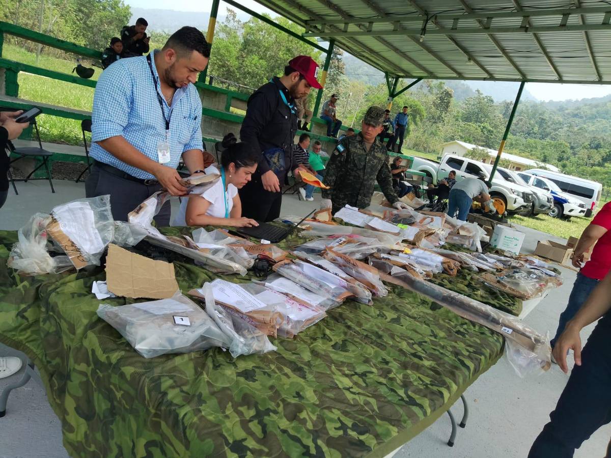 Destruyen armas y hasta una piedra de casos ya sentenciados en tribunales