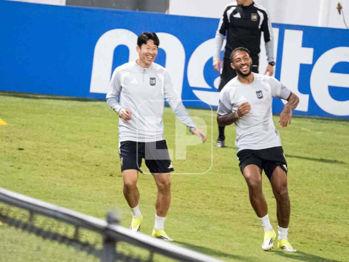 LAFC entrenó: Son Heung-Min y Lloris se divierten en el Morazán; un regreso