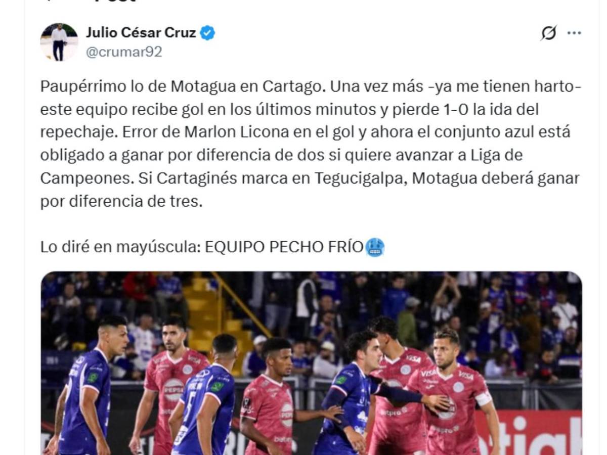 ¿Robo? Enfado e indignación por culpa del Motagua; señalan a dos culpables
