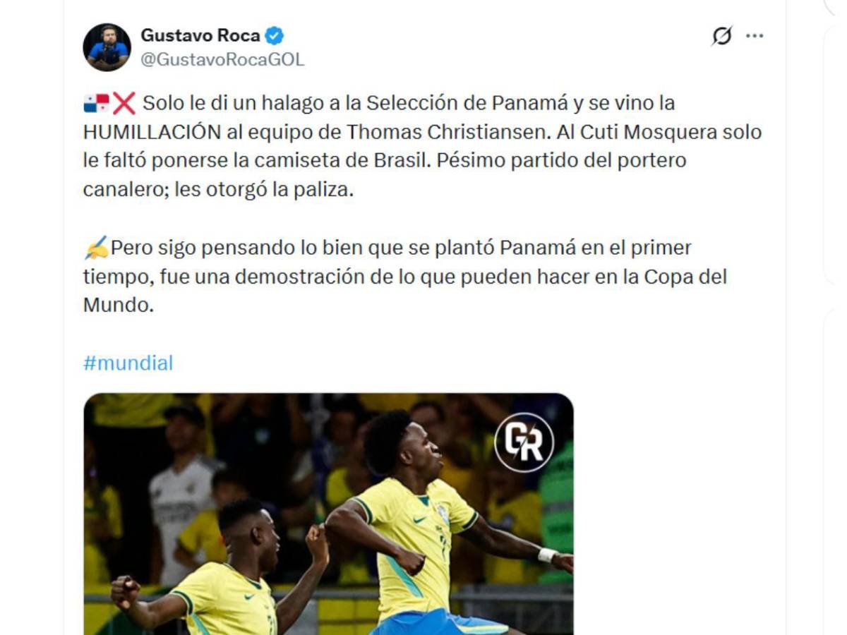 Brasil mete miedo, Panamá reacciona con dolor y Chepe Bomba no se guarda nada