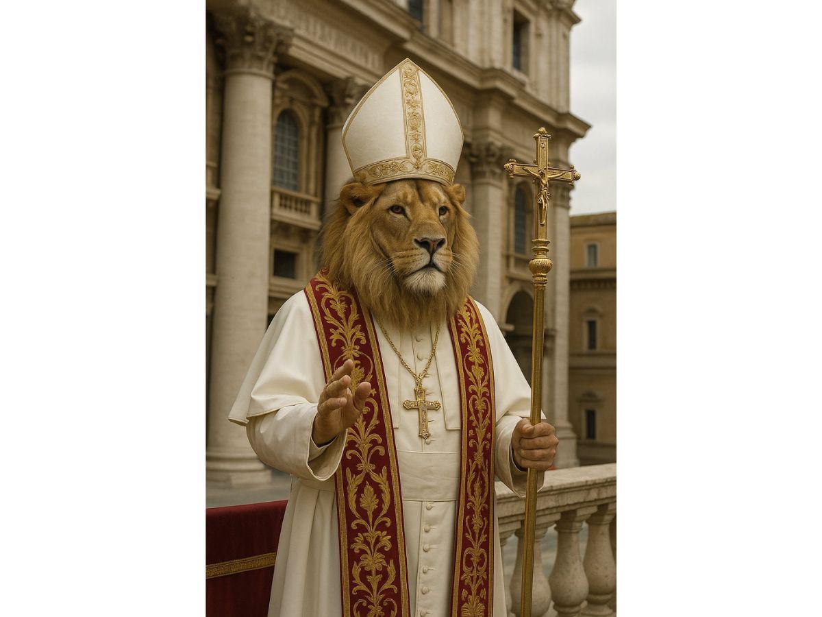 La curiosa imagen de Milei felicitando al papa