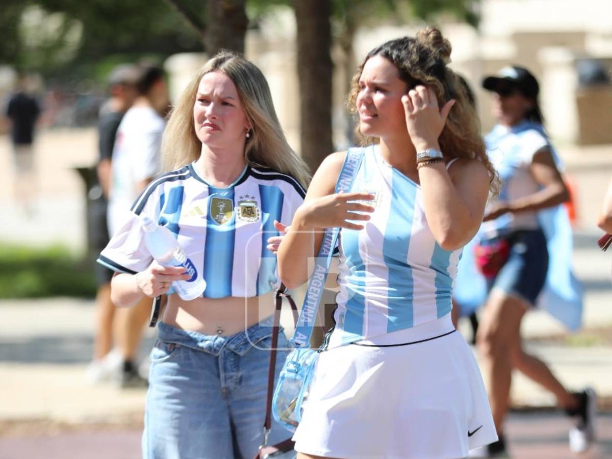 Las bellezas del Argentina vs Honduras: chicas roban miradas en Estados Unidos